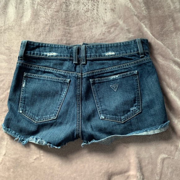 Dark Washed Denim Shorts - Picture 2 of 2
